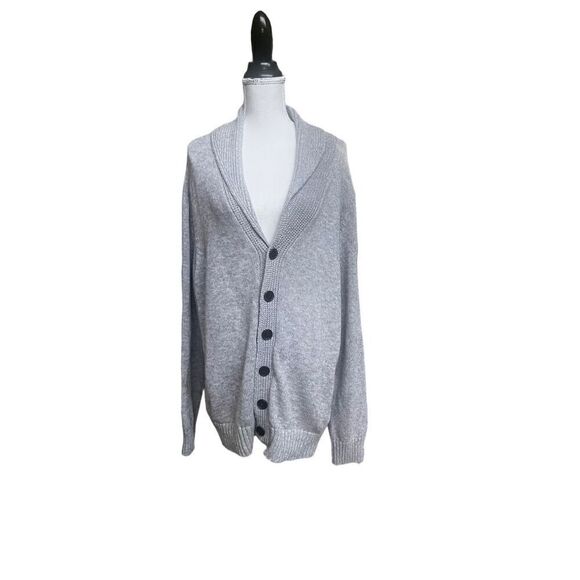 Grandpa’s grey chunky cotton sweater - Picture 2 of 16